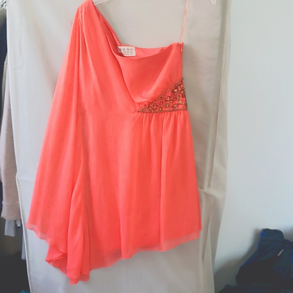 Free People coral dress size 4